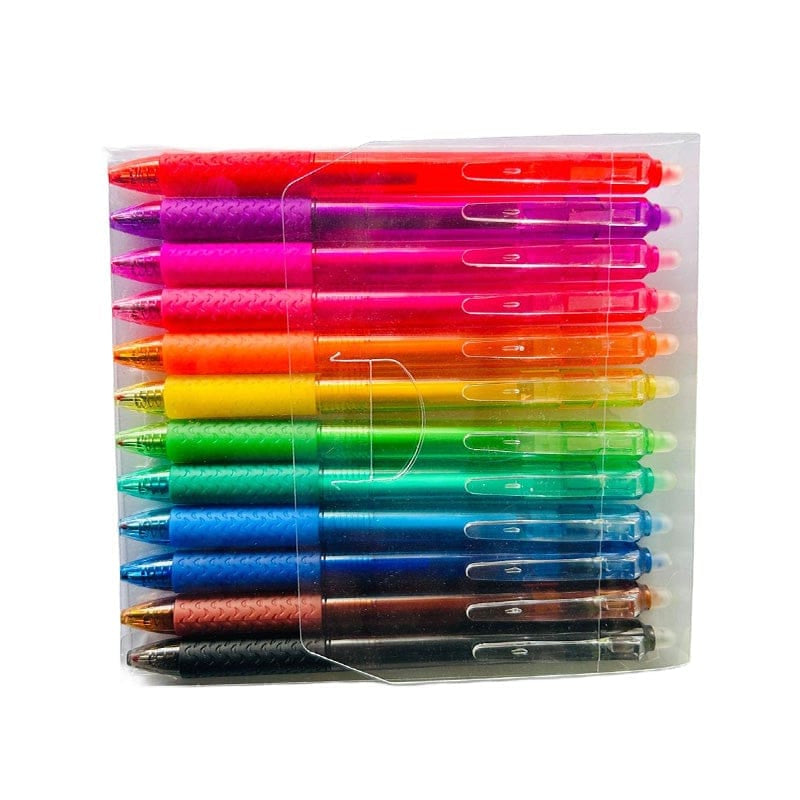 Multi-Color Erasable Gel Pens (12 pcs)