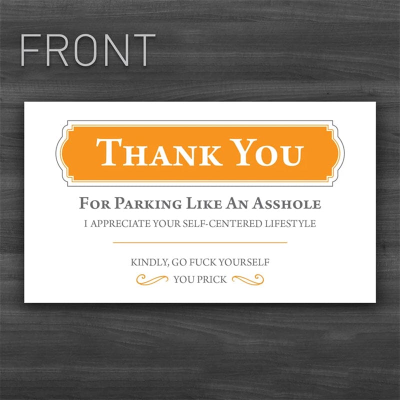 Fun Bad Parking Violation cards