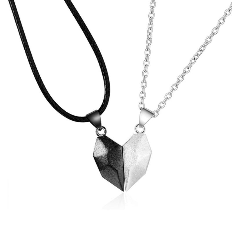 Couple Heart Stitching Necklace(Pendant+necklace set)