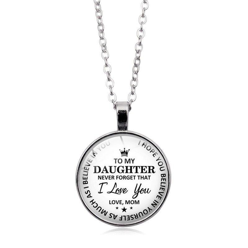 SANK®To my daughter pendant necklace