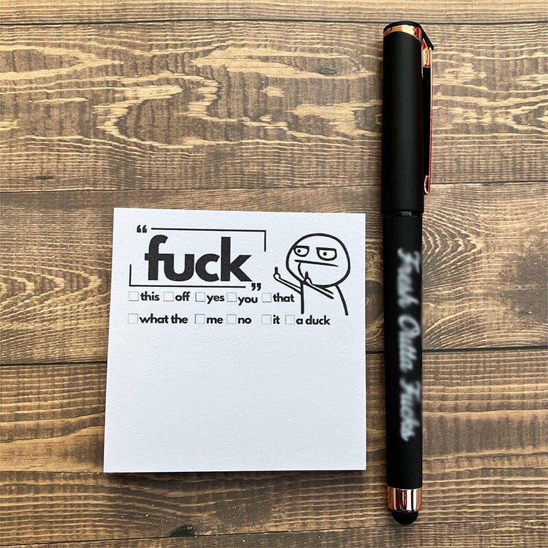 💝2023 CHRISTMAS GIFT - Fresh Outta Fucks Pad and Pen