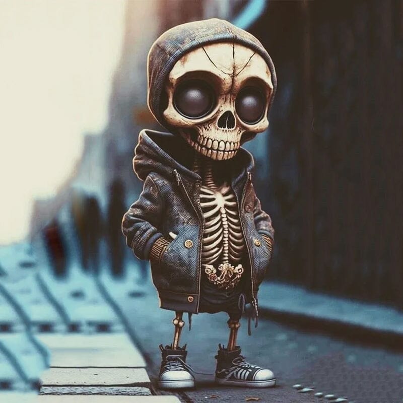 Halloween Cool Skeleton Figurines