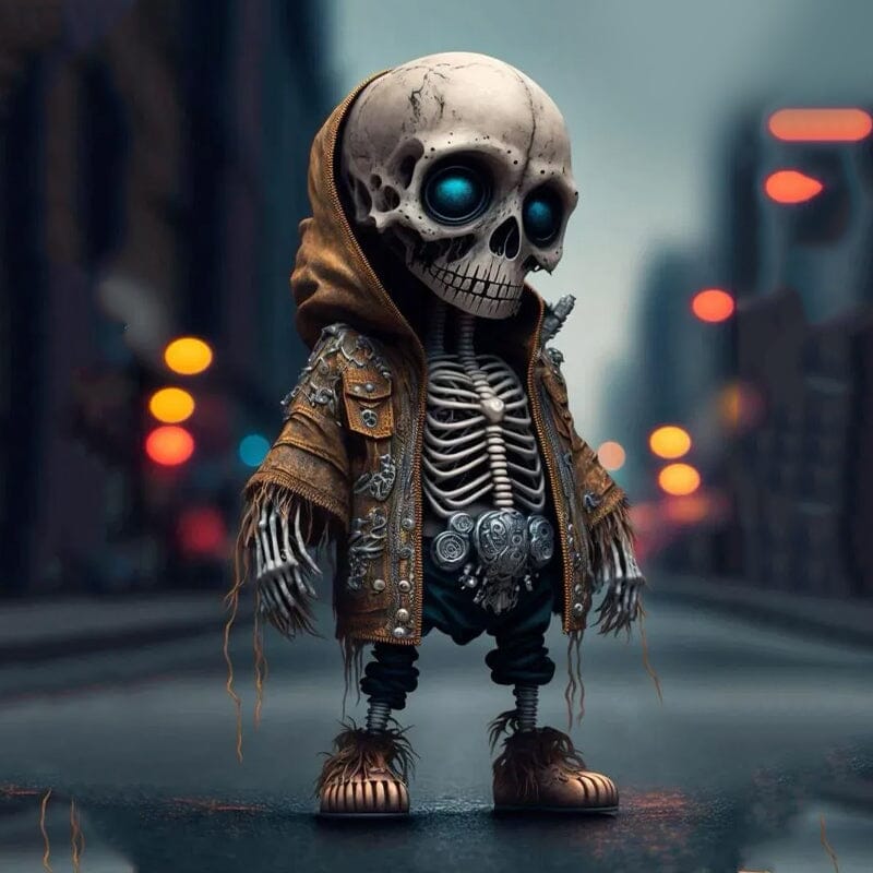 Halloween Cool Skeleton Figurines