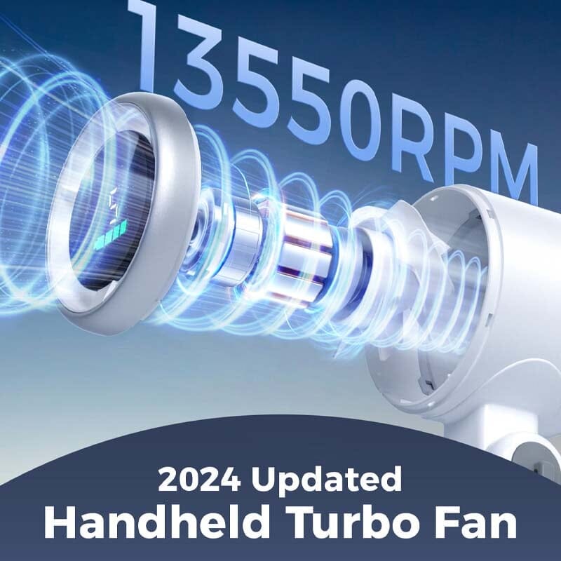 Rechargeable Handheld High Speed Fan