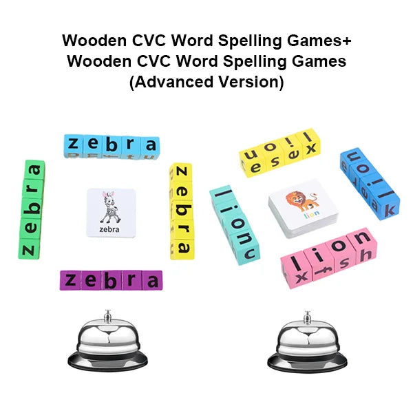 Wooden Crossword Puzzle set