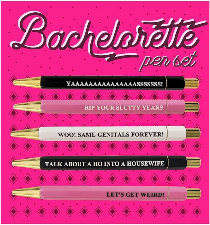 5pcs Funny Bachelorette Ballpoint Pens