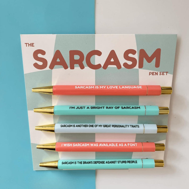 5pcs Funny sarcasm Ballpoint Pens