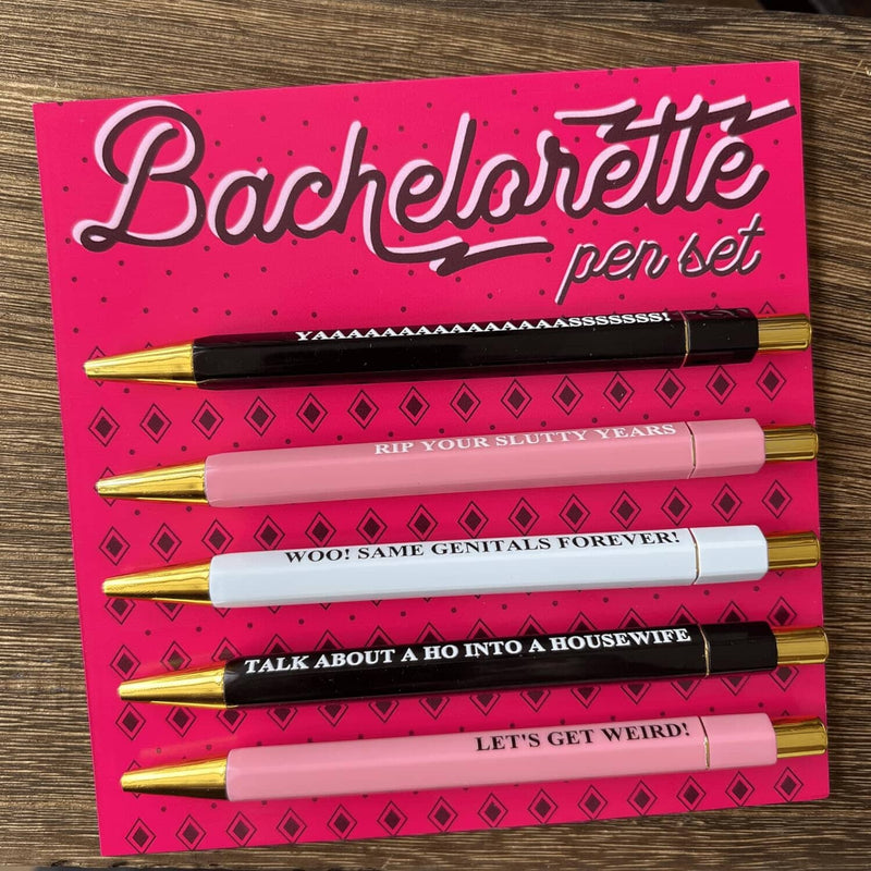 5pcs Funny Bachelorette Ballpoint Pens
