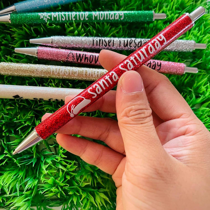 Halloween & Christmas Weekday funny Pens set(7pcs)