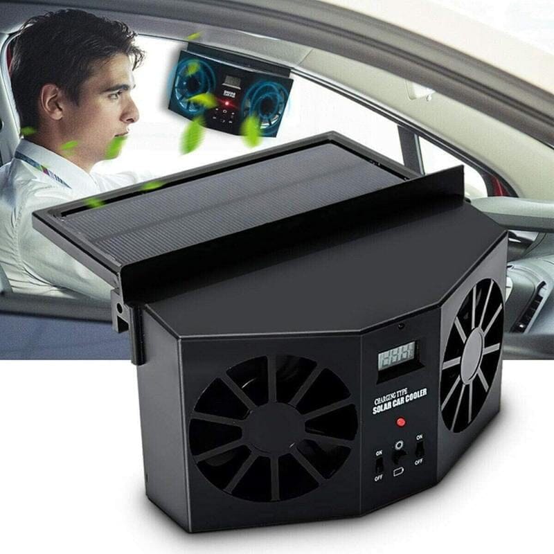 Sakerplus Car Solar Powered Window Exhaust Fan