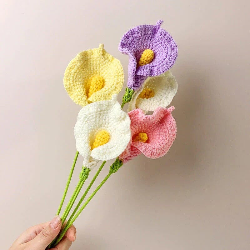 Crochet Flowers Bouquet Handmade Knitted Flower Gift(1pc)