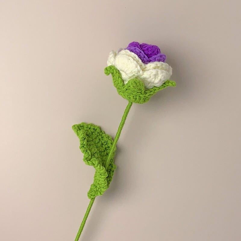 Crochet Flowers Bouquet Handmade Knitted Flower Gift(1pc)