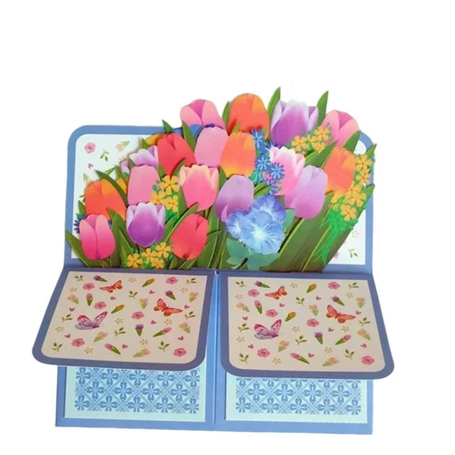 Mother's Day Sale 3D Pop up Flower Bouquet Card