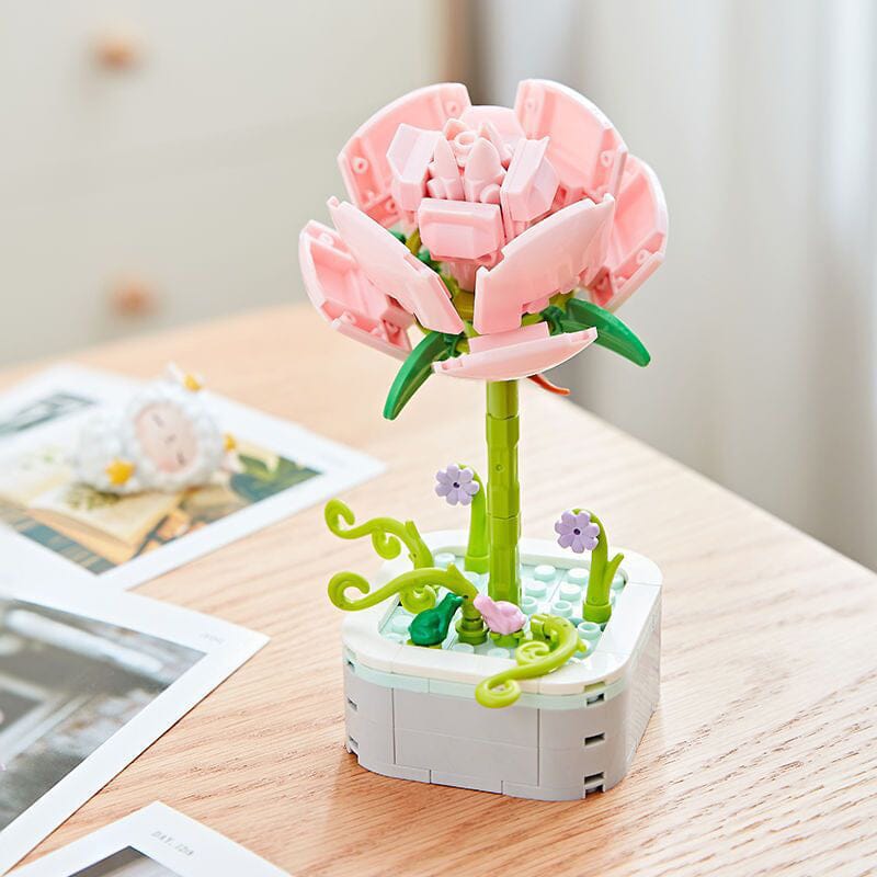 DIY Flower building blocks toy