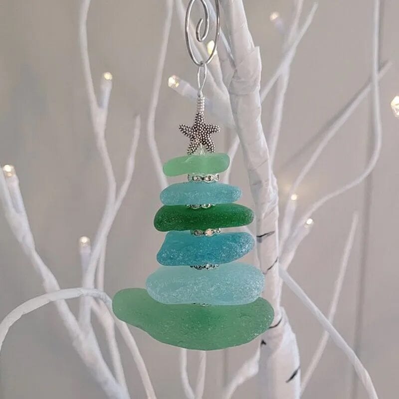 Sea Glass Gift Christmas ornaments