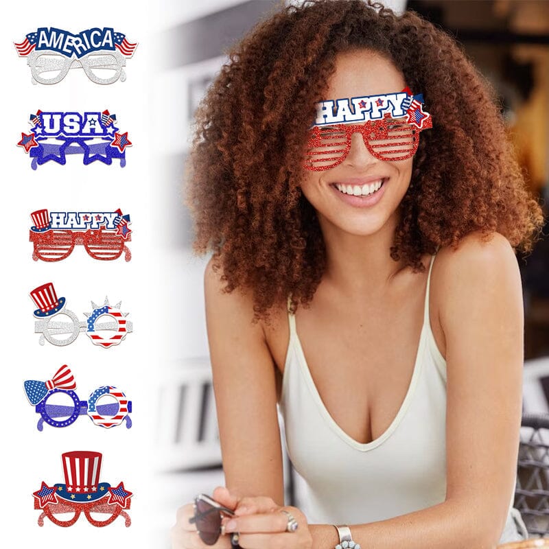 USA Independence Day Glasses Decoration Set, 12 pieces