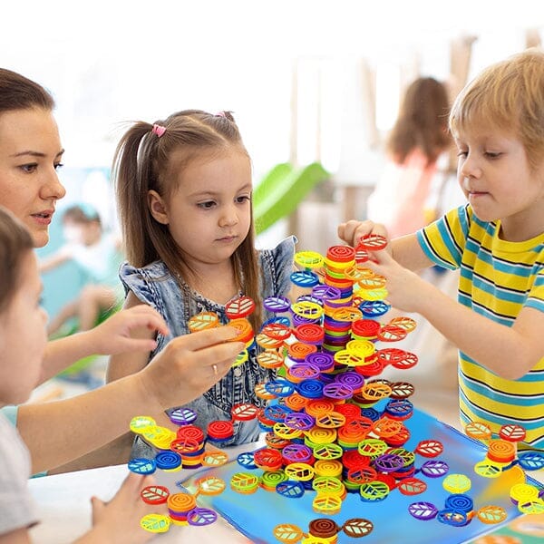 Children's jenga building block toy