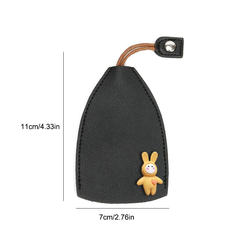 Cute leather Keychain Case Cover