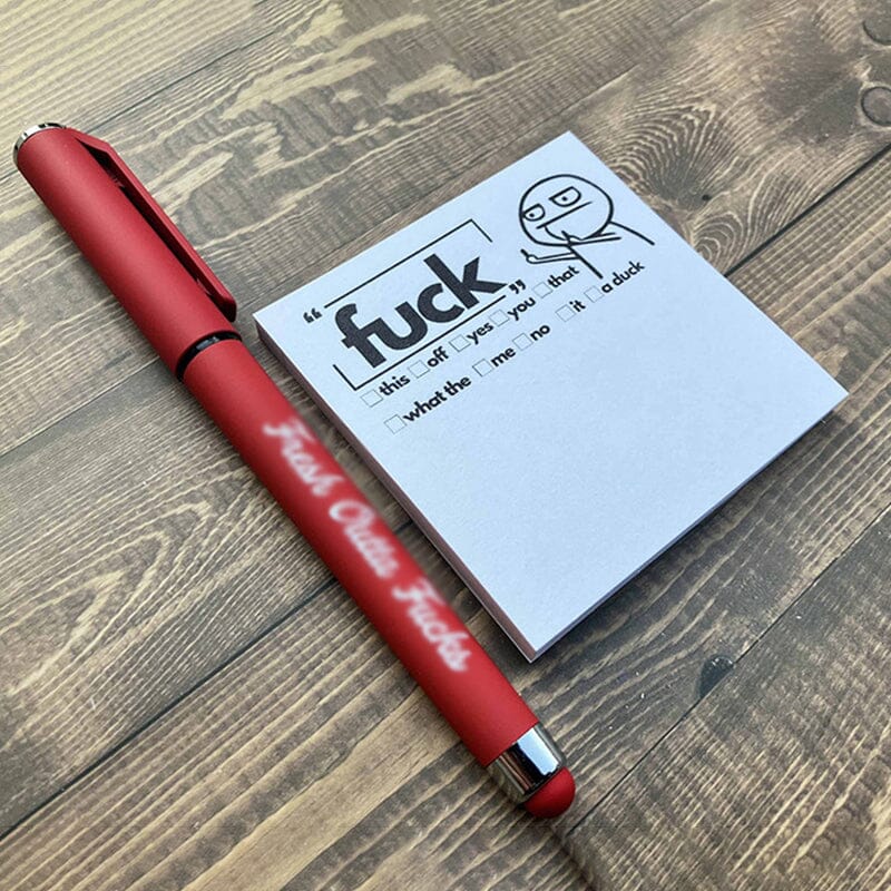 💝2023 CHRISTMAS GIFT - Fresh Outta Fucks Pad and Pen