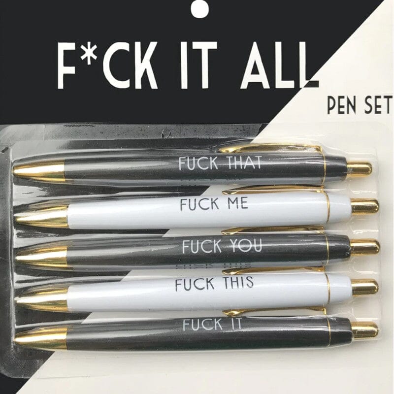 5pcs Multicolor Emotional funny ballpoint pens