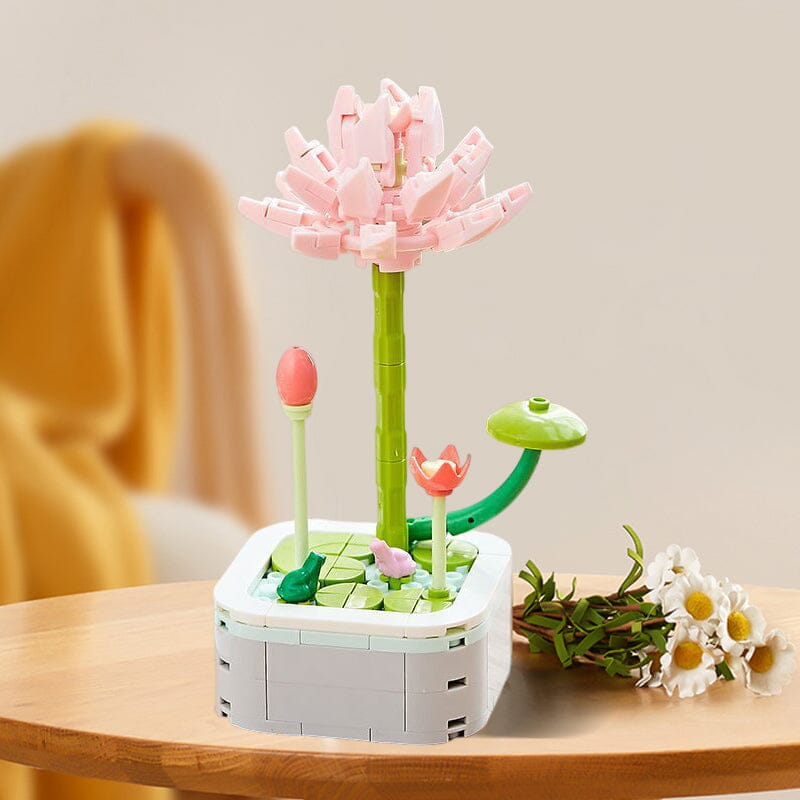 DIY Flower building blocks toy