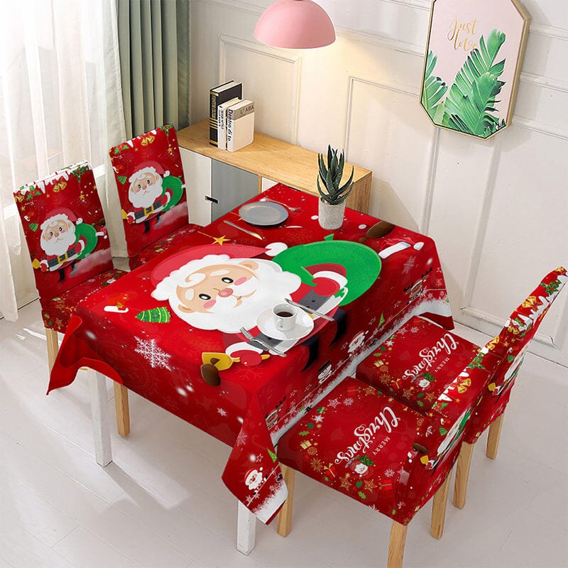 🎅EARLY CHRISTMAS SALE🎅 Christmas Tablecloth Chair Cover Decoration