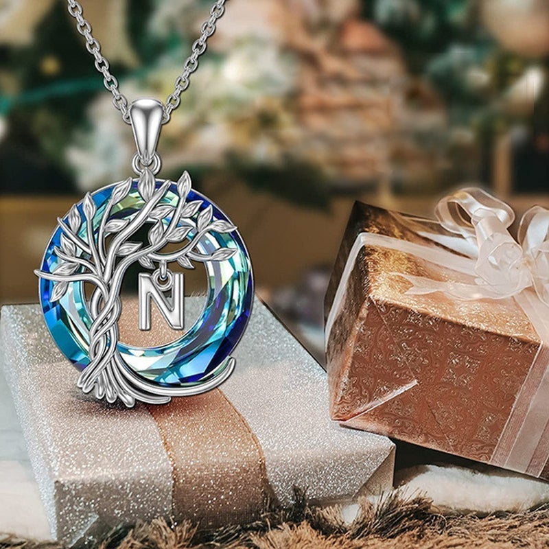 Tree of Life Crystal Pendant Necklace