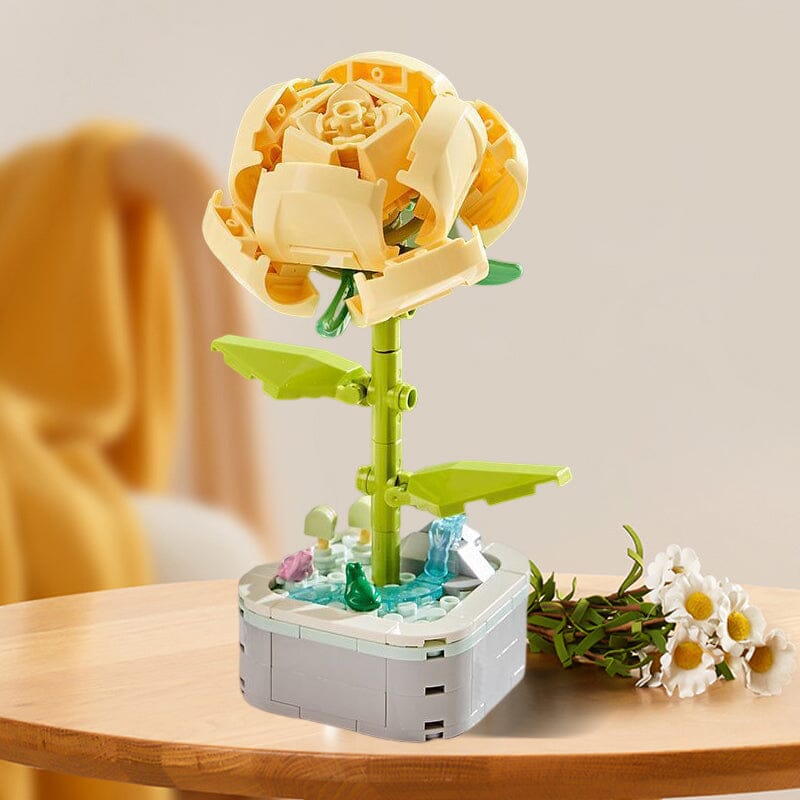 DIY Flower building blocks toy