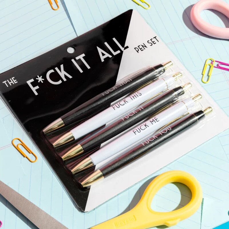 5pcs Multicolor Emotional funny ballpoint pens