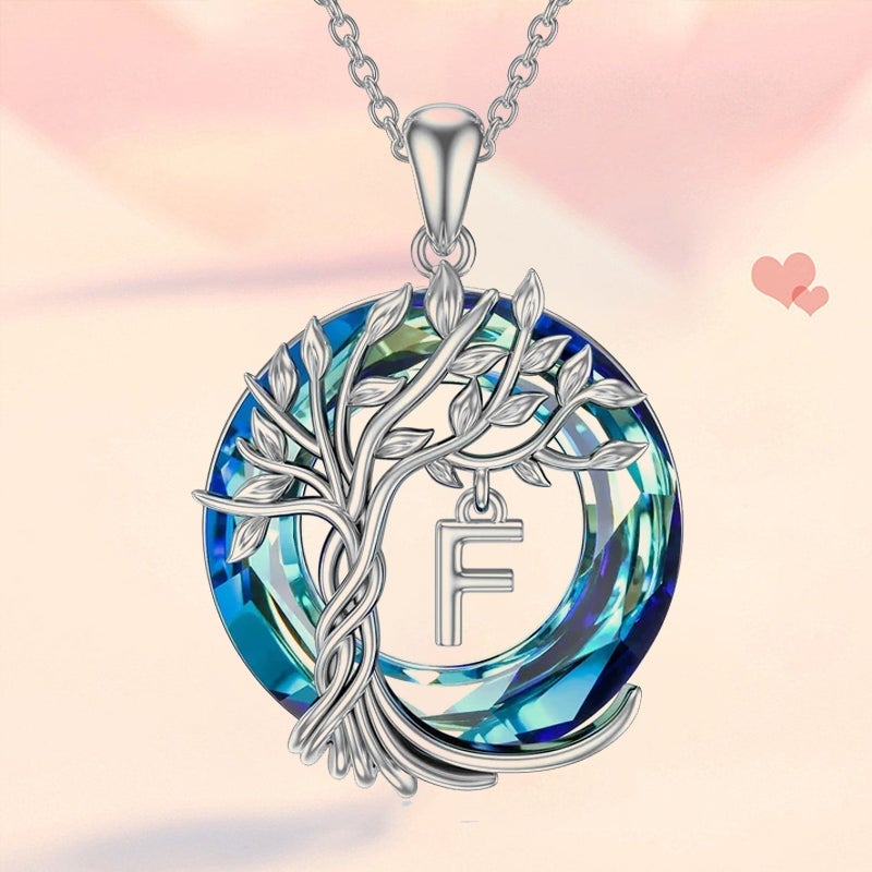 Tree of Life Crystal Pendant Necklace