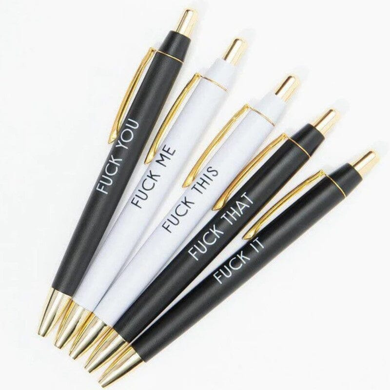 5pcs Multicolor Emotional funny ballpoint pens