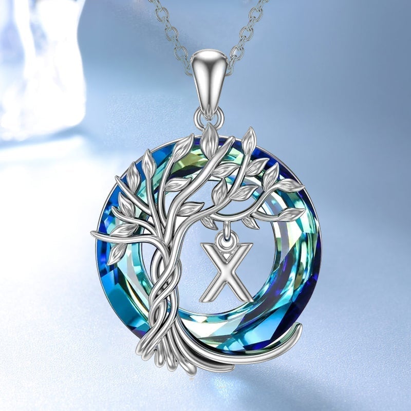 Tree of Life Crystal Pendant Necklace