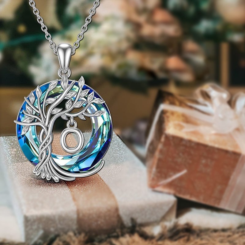 Tree of Life Crystal Pendant Necklace