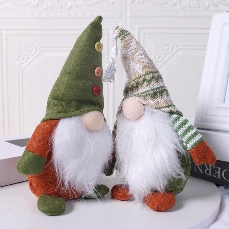 🌲Christmas Green Faceless Old Man Elf Figurine