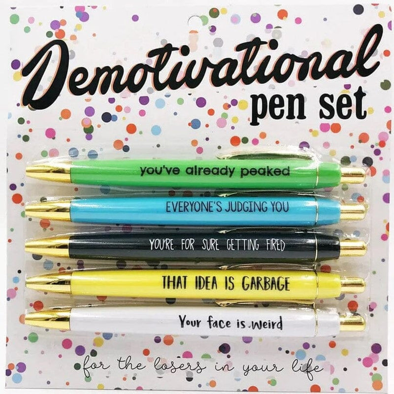 5pcs Multicolor Emotional funny ballpoint pens