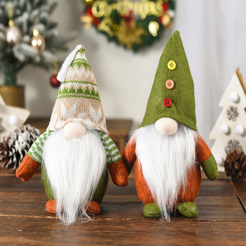 🌲Christmas Green Faceless Old Man Elf Figurine