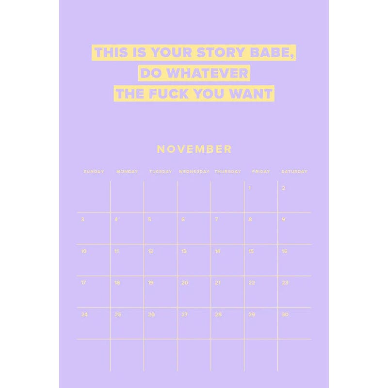 2024 BABE FUCK Calendar