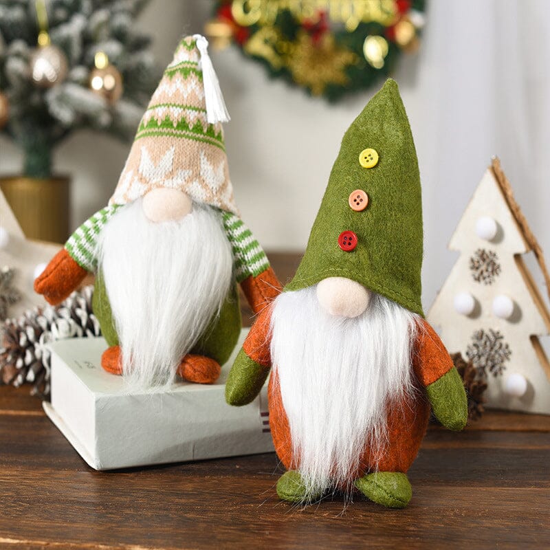 🌲Christmas Green Faceless Old Man Elf Figurine
