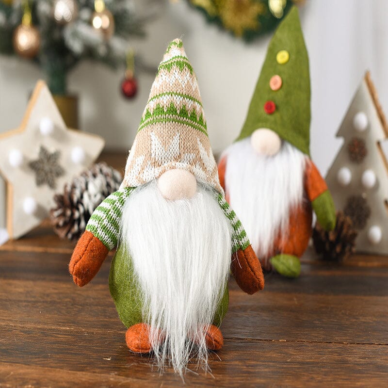 🌲Christmas Green Faceless Old Man Elf Figurine
