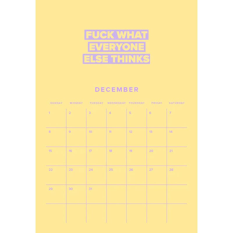 2024 BABE FUCK Calendar