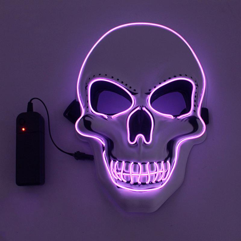 Halloween Mask LED Light Up Scary Skull Mask