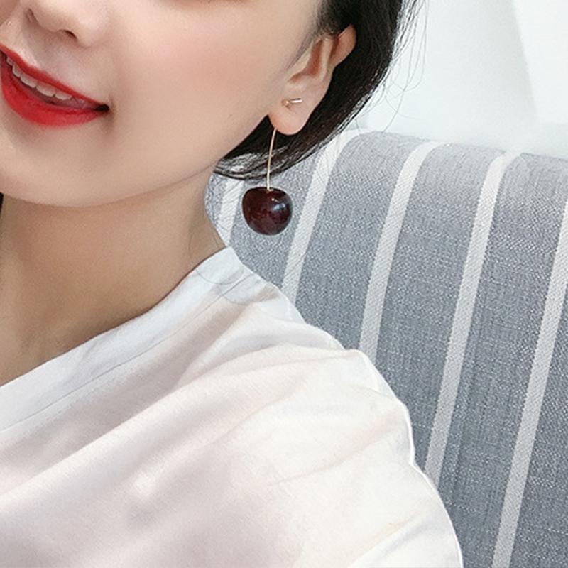 Cute 3D Cherry Earrings