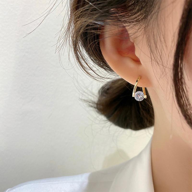 Diamond Round Stud Earrings(1 pair)