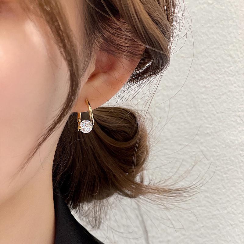 Diamond Round Stud Earrings(1 pair)
