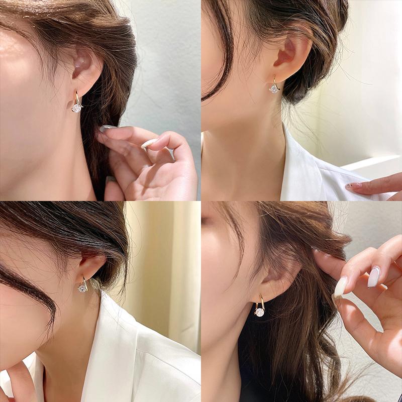 Diamond Round Stud Earrings(1 pair)
