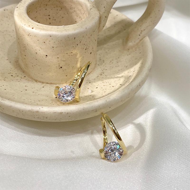 Diamond Round Stud Earrings(1 pair)