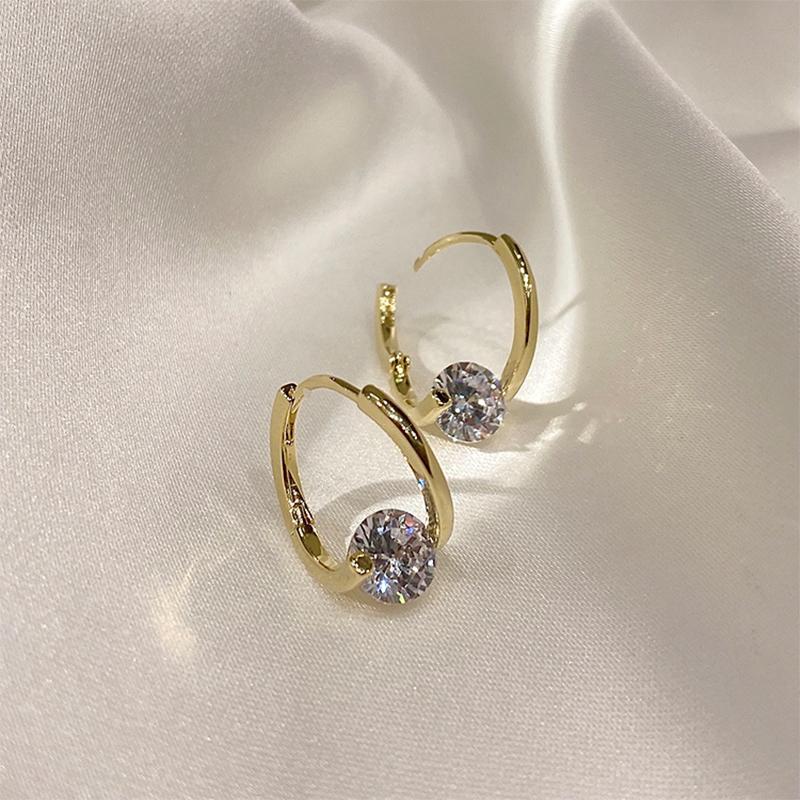 Diamond Round Stud Earrings(1 pair)
