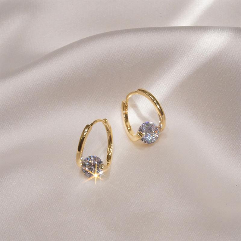 Diamond Round Stud Earrings(1 pair)