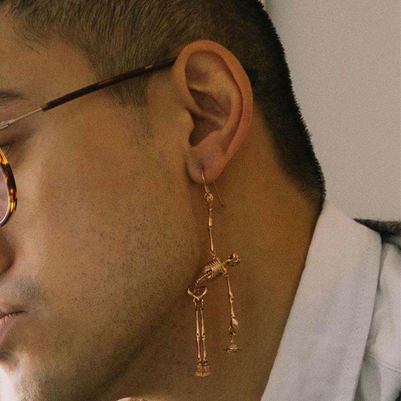 🎃HALLOWEEN🎃Punk Skeleton skull earrings