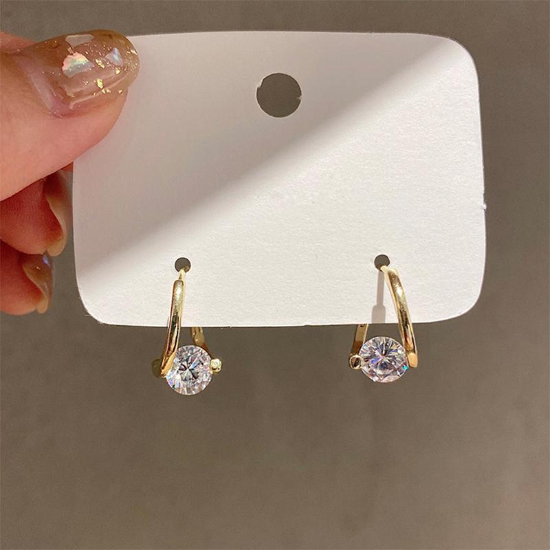 Diamond Round Stud Earrings(1 pair)